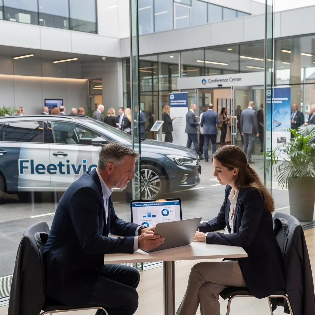 A close-up of a dashboard displaying mileage tracking features, emphasizing efficiency for business travelers.